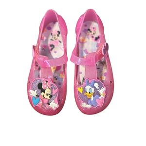 Disney Minnie and Daisy Pink jelly  Shoes Sandals Size 10